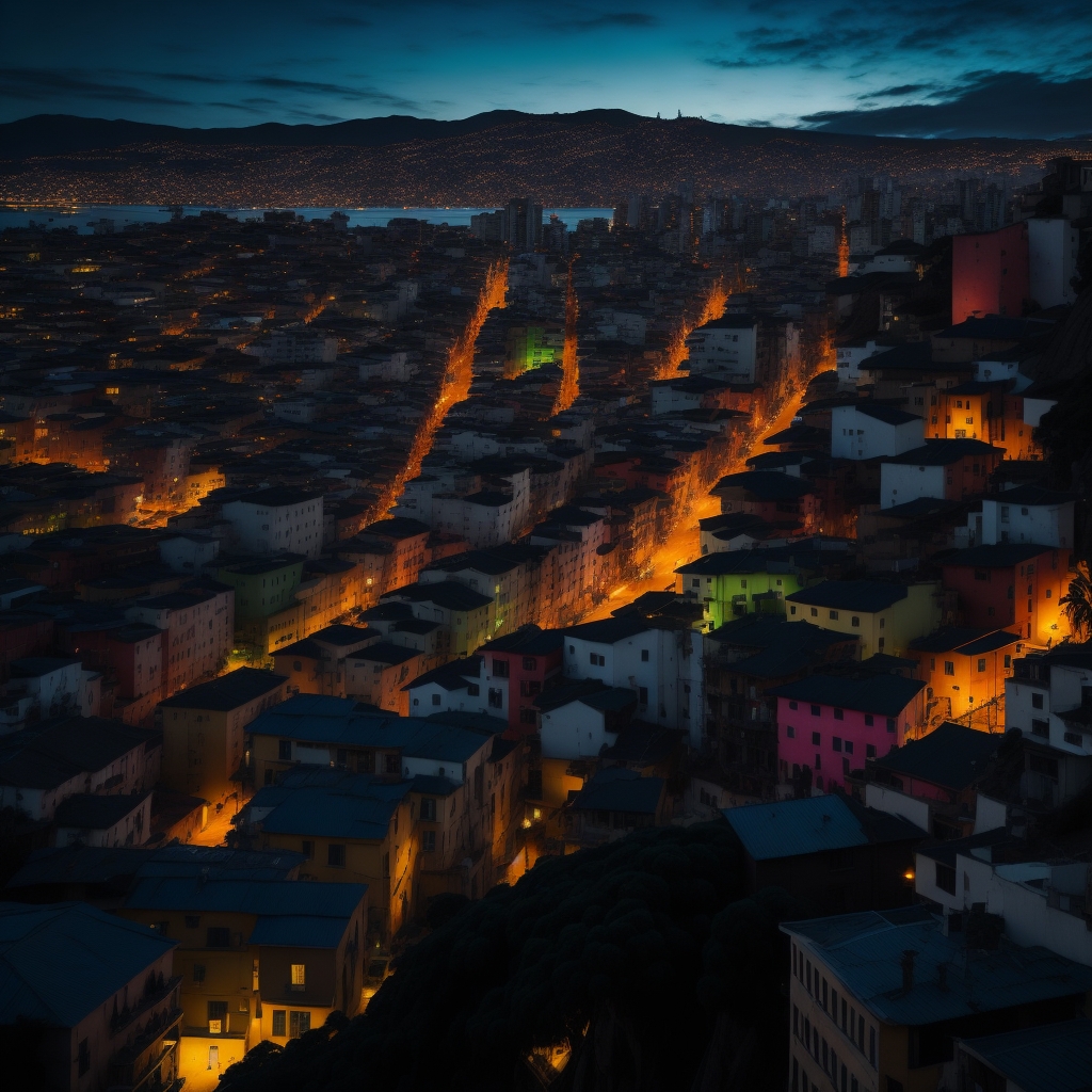 Imagen de Valparaíso generada con leonardo.ai